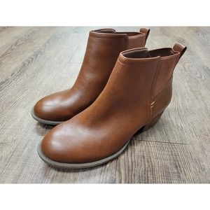 Dr Scholl Women's Brown Tumble Heel Comfort Fit Ankle Bootie Size 7.5